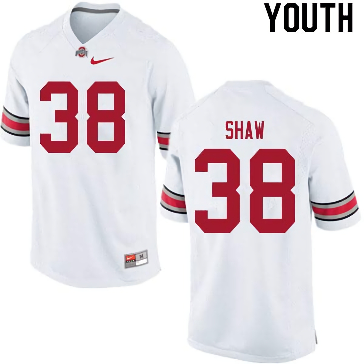 Bryson Shaw Ohio State Buckeyes Youth NCAA #38 Nike White College Stitched Football Jersey UOV0456KX